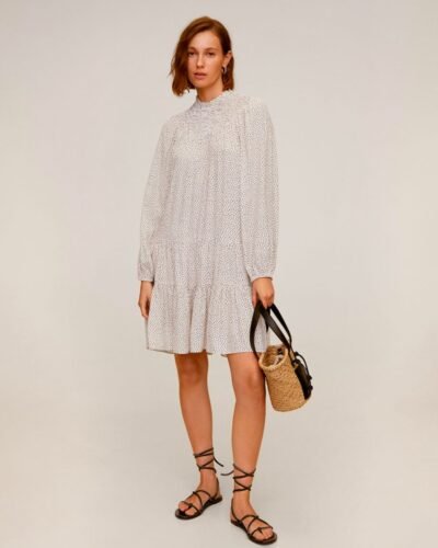 Printed stretch dress